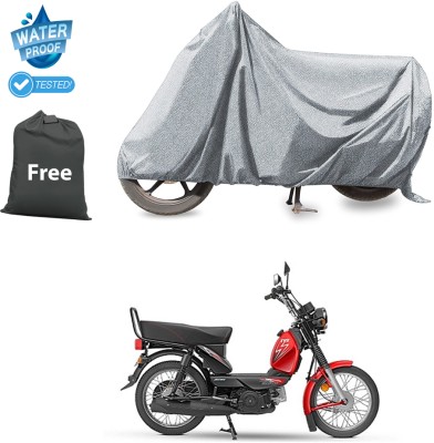 CODOKI Waterproof Two Wheeler Cover for TVS(XL 100 Comfort, Silver)