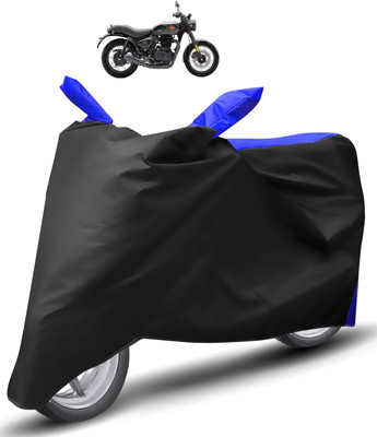Caronix Two Wheeler Cover for Royal Enfield(Hunter 350, Blue)