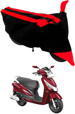 Furious3D Two Wheeler Cover for Hero(Destini 125, Red, Black)