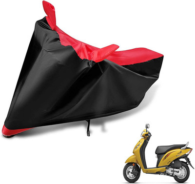 HWSXQAE Waterproof Two Wheeler Cover for Honda(Red, Black)