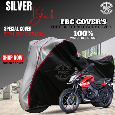 FBC Waterproof Two Wheeler Cover for Bajaj(Pulsar NS125 BS6, Silver, Multicolor)