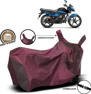 AASHTIK MART Two Wheeler Cover for Hero(Splendor iSmart 110, Maroon)