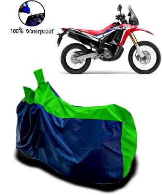Autofly Waterproof Two Wheeler Cover for Honda(CRF 250 L, Blue, Green)