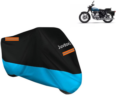 Juvdoxj Waterproof Two Wheeler Cover for Royal Enfield(Bullet 350 New BS6, Blue)