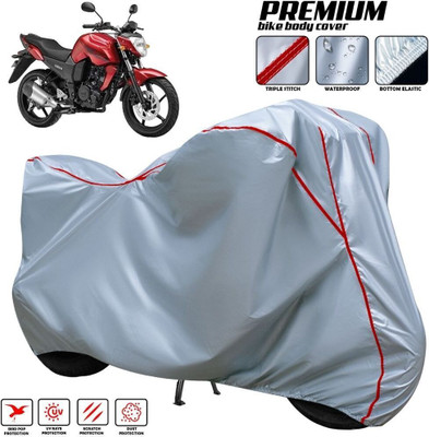 xodi Waterproof Two Wheeler Cover for Yamaha(FZ, Silver, Red, Multicolor)