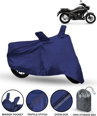 Mdstar Waterproof Two Wheeler Cover for Suzuki(Intruder, Red, Blue)