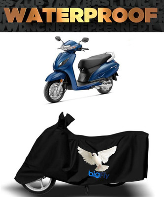 BigFly Waterproof Two Wheeler Cover for Honda(Activa 5G, Black)