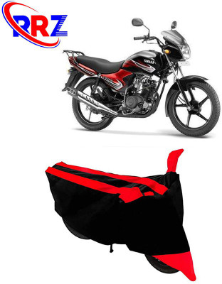 RRZ Waterproof Two Wheeler Cover for Yamaha(YBR 110, Black, Red)