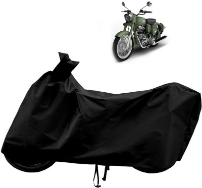 Horseyaart Waterproof Two Wheeler Cover for Royal Enfield(Battle Green, Black)