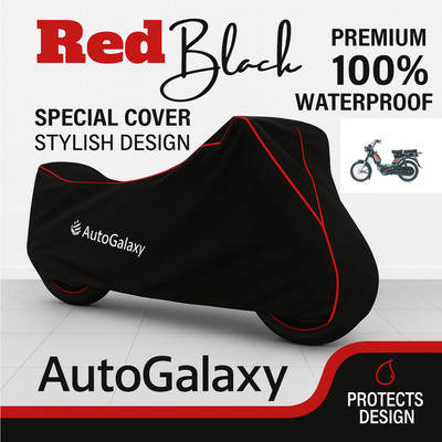 AutoGalaxy Waterproof Two Wheeler Cover for TVS(Heavy Duty Super XL, Black)