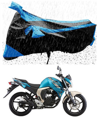 MMSSTAR Waterproof Two Wheeler Cover for Yamaha(FZS-FI, Blue, Black)