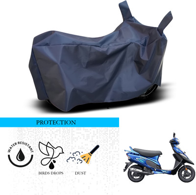 ANTHUB Waterproof Two Wheeler Cover for TVS(Scooty Pep Plus, Blue)