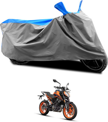 PAGORA Waterproof Two Wheeler Cover for KTM(Duke 200, Grey, Blue)