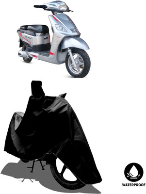 Amexride Waterproof Two Wheeler Cover for Hero Electric(Electric NYX e5, Black)