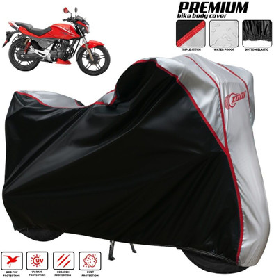 xodi Two Wheeler Cover for Hero(Xtreme 200S, Silver, Black)
