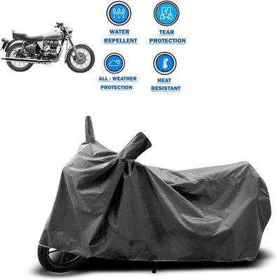 CODOKI Waterproof Two Wheeler Cover for Royal Enfield(Electra Delux, Grey)