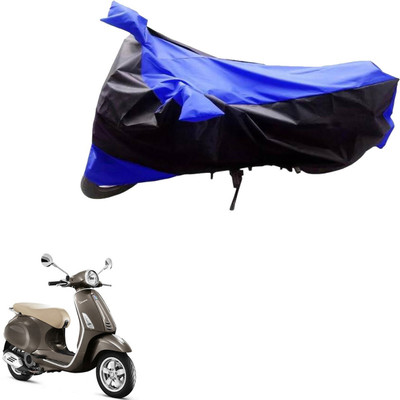 MWBB Waterproof Two Wheeler Cover for Piaggio(Vespa SXL, Black, Blue)