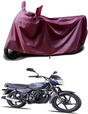THE REAL ARV Waterproof Two Wheeler Cover for Bajaj(CT110, Maroon)