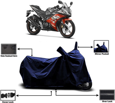 Amexride Two Wheeler Cover for Yamaha(YZF R15 Ver 2.0, Blue)