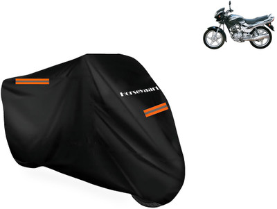 Horseyaart Waterproof Two Wheeler Cover for TVS(Victor GLX, Black)