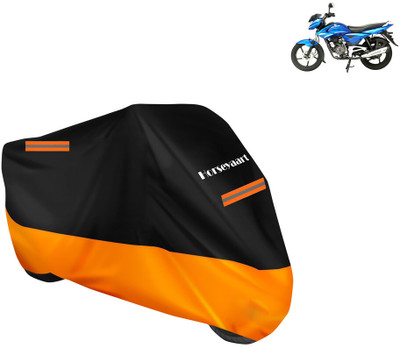 Horseyaart Waterproof Two Wheeler Cover for Bajaj(XCD 135, Orange)