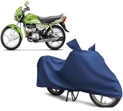 KEDIT Two Wheeler Cover for Hero(HF Deluxe Eco, Blue)