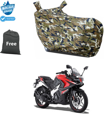 CODOKI Waterproof Two Wheeler Cover for Bajaj(Pulsar RS200 BS6, Yellow)