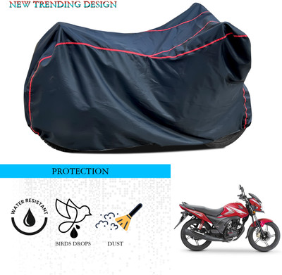 ANTHUB Waterproof Two Wheeler Cover for Honda(CB Shine SP, Black)
