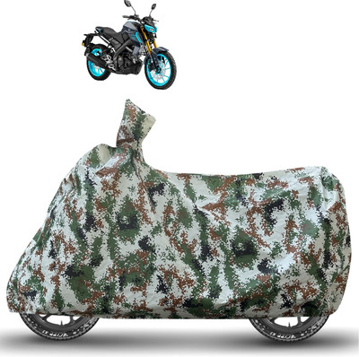 Caronix Waterproof Two Wheeler Cover for Yamaha(MT 15, Green)