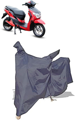 Amexride Two Wheeler Cover for Hero Electric(Electric Dash, Grey)