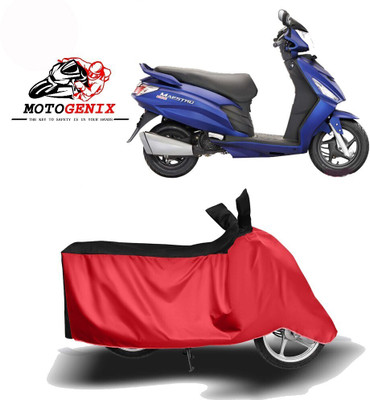 MOTOGENIX Two Wheeler Cover for Hero(Maestro Edge, Red, Black)