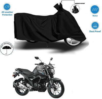 HWSXQAE Waterproof Two Wheeler Cover for Universal For Bike(Apache RTR 180, Black)