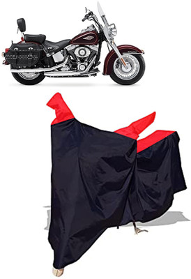 Amexride Two Wheeler Cover for Harley Davidson(Heritage Softail Classic, Black)