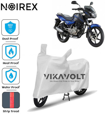 NOIREX Waterproof Two Wheeler Cover for Bajaj(Pulsar 150, Silver)