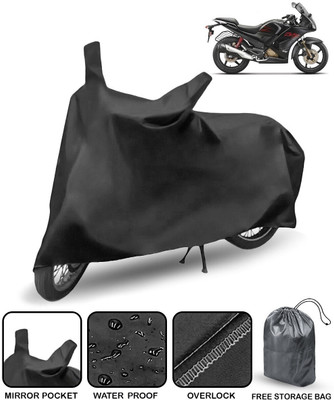 HMS Two Wheeler Cover for Hero(Karizma ZMR, Black)