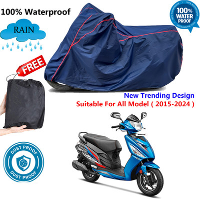 AutoGalaxy Waterproof Two Wheeler Cover for Hero(Maestro Electric, Blue, Red)
