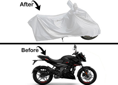 Archistylo Waterproof Two Wheeler Cover for Bajaj(Pulsar NS-160, Silver)