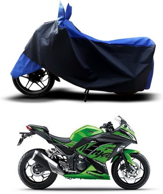 DeepShakshi AUTOMOTIVE Waterproof Two Wheeler Cover for Kawasaki(Ninja, Blue)