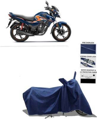 RAQTRO Waterproof Two Wheeler Cover for Honda(CB Shine, Blue)