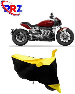 RRZ Waterproof Two Wheeler Cover for Triumph(Rocket III, Black, Yellow)