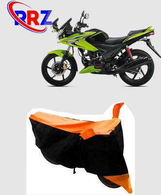 RRZ Waterproof Two Wheeler Cover for Honda(CBF Stunner, Black, Orange)