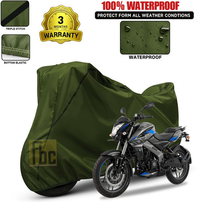 FBC Waterproof Two Wheeler Cover for Bajaj(Pulsar NS 200, Green)