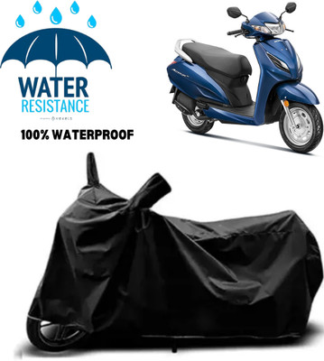 KPM TRADERS Waterproof Two Wheeler Cover for Honda(Activa, Black)