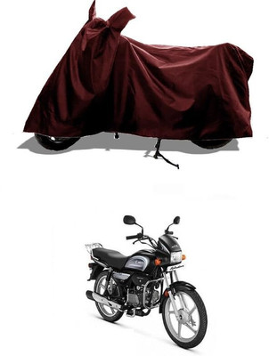 KEDIT Two Wheeler Cover for Hero(Splendor Plus, Maroon)