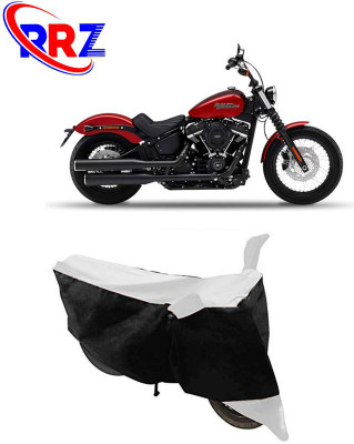 RRZ Waterproof Two Wheeler Cover for Harley Davidson(Street Bob, Black, White)