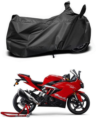 DeepShakshi AUTOMOTIVE Two Wheeler Cover for TVS(Apache RR 310, Black)