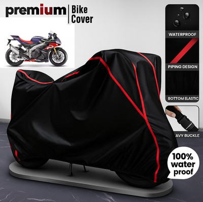 SThanaveX Waterproof Two Wheeler Cover for Aprilia(RSV4, Black)