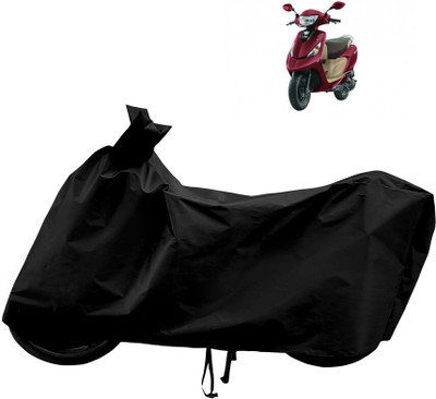 Horseyaart Waterproof Two Wheeler Cover for TVS(Scooty Zest 110 BS6, Black)