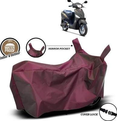 KEDIT Two Wheeler Cover for Hero(Electric Optima HS500 ER, Maroon)
