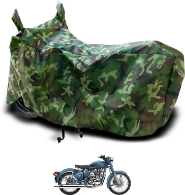Shri Hanumat Two Wheeler Cover for Royal Enfield(Squadron Blue, Green)